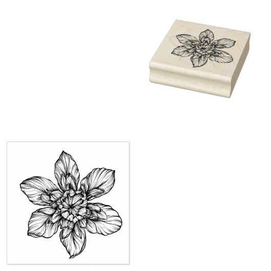  Bloem Art Stamp Rubberstempel (Gestempeld)