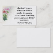  Bloem Aziatische Stijl Visitekaartjes (Voorkant / Achterkant)