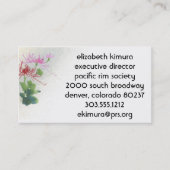  Bloem Aziatische Stijl Visitekaartjes (Voorkant)