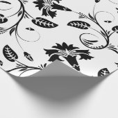 Bloem B & W inpakpapier | Luxe bruiloften (Hoek)