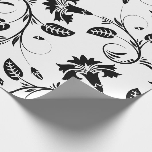 Bloem B & W inpakpapier | Luxe bruiloften (Hoek)