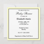 Bloem Baby shower Kaart (Achterkant)