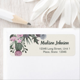Bloem | Baby Shower | Retouradreslabels Etiket