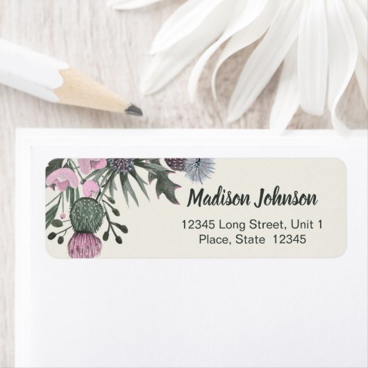 Bloem | Baby Shower | Retouradreslabels Etiket (Insitu)