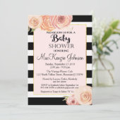  Bloem Baby shower uitnodiging (Staand voorkant)