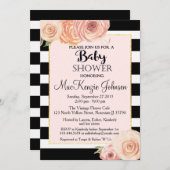  Bloem Baby shower uitnodiging (Voorkant / Achterkant)