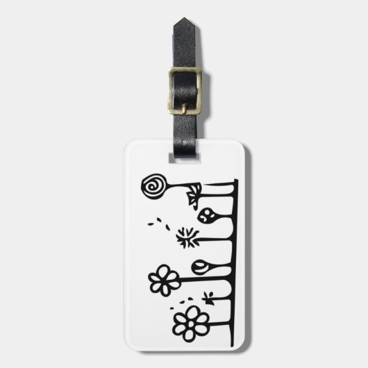 Bloem Bagage Label (Voorkant verticaal)