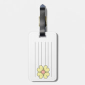 bloem bagagelabel (Achterkant verticaal)