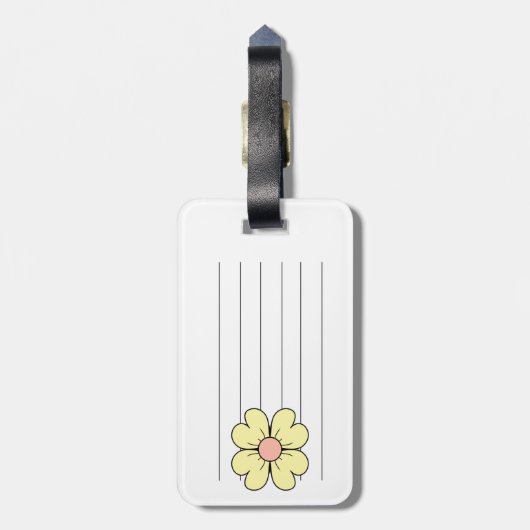 bloem bagagelabel (Achterkant verticaal)