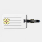 bloem bagagelabel (Achterkant horizontaal)