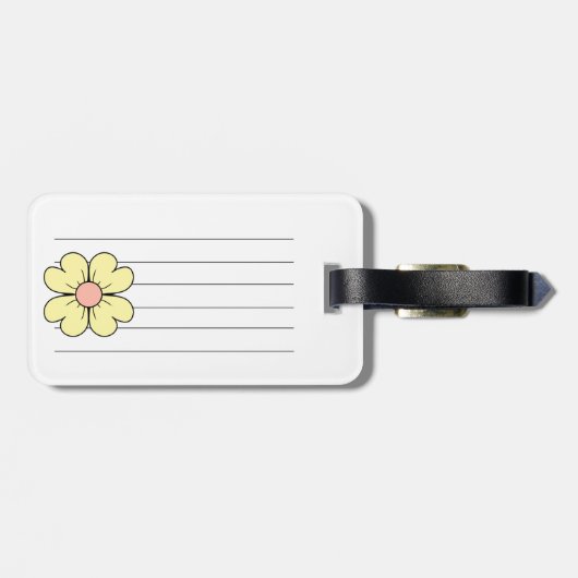 bloem bagagelabel (Achterkant horizontaal)