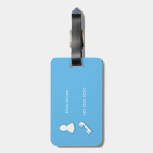 Bloem Bagagelabel (Achterkant verticaal)