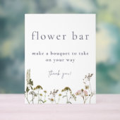 Bloem Bar Boeket Acryl Bord (Neutraal)