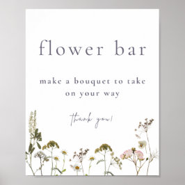 Bloem Bar Boeket Poster
