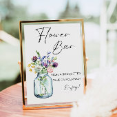 Bloem Bar Teken, Wildflower Boeket Bar Print