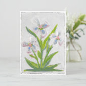 Bloem bedank kaart  (Staand voorkant)