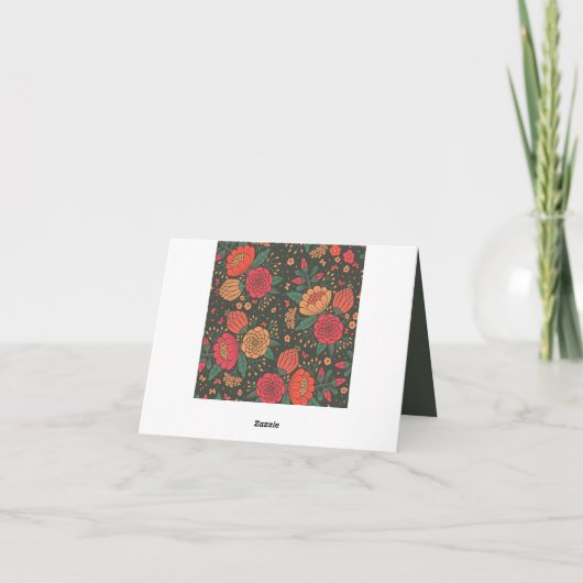 bloem bedankkaart (Achterkant)