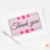 Bloem bedankt sticker  (Envelop)