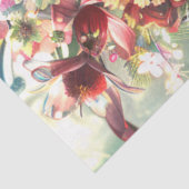 Bloem bedekte fee meisje decoupage tissuepapier (Detail)