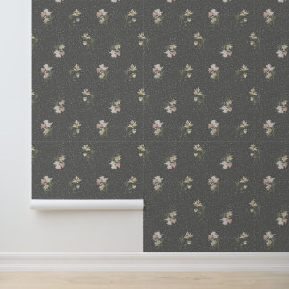 Bloem Behang met Pastel Kleuren