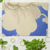 Bloem Behangpatroon in Vintage Stijl Theedoek (Gevouwen)