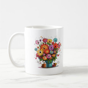 Bloem beker Bloemen, cadeau, mok voor elke gelegen