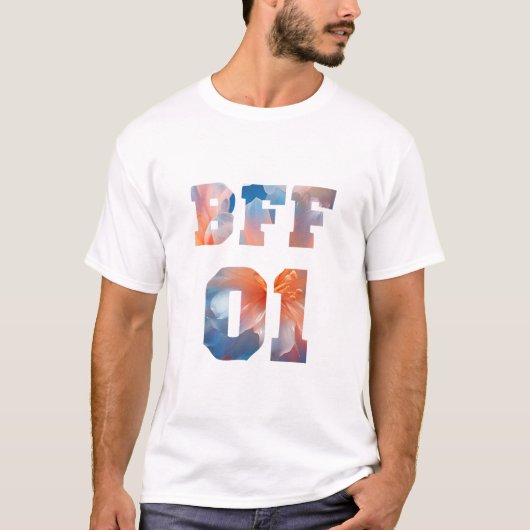 Bloem Beste vrienden voor 3 - BFF 01 T-shirt (Voorkant)