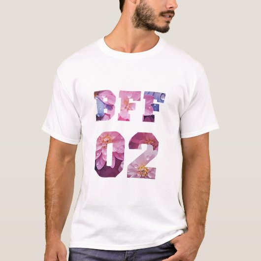 Bloem Beste vrienden voor 3 - BFF 02 T-shirt (Voorkant)