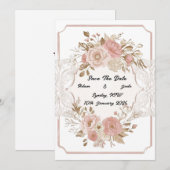 Bloem bewaar de datum kaart (Voorkant / Achterkant)