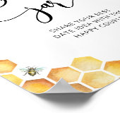 Bloem bij date night ideeën. Date jar bruid Poster (Hoek)