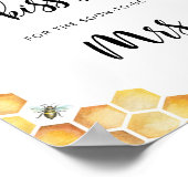 Bloem bij hoe veel kusjes bruidsfeest spel poster (Hoek)