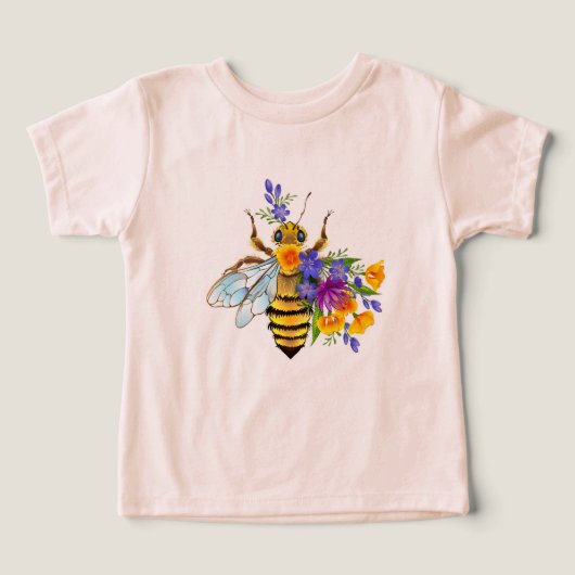 Bloem bij met wilde planten (Design voorkant)