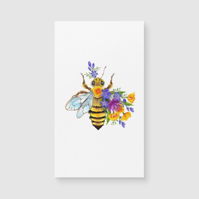 Bloem bij met wilde planten (Voorkant)