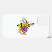 Bloem bij met wilde planten Case-Mate iPhone case (Achterkant (horizontaal))