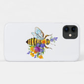Bloem bij met wilde planten Case-Mate iPhone case (Achterkant (horizontaal))