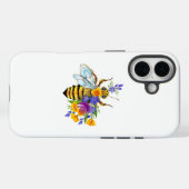 Bloem bij met wilde planten Case-Mate iPhone case (Achterkant (horizontaal))