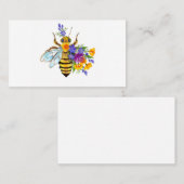 Bloem bij met wilde planten contactkaartje (Voorkant / Achterkant)
