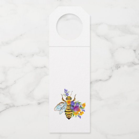 Bloem bij met wilde planten flessenhanger (Voorkant)
