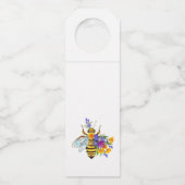 Bloem bij met wilde planten flessenhanger (Achterkant)