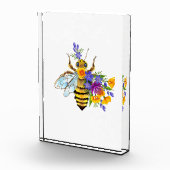 Bloem bij met wilde planten fotoblokken (Rechts)