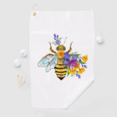 Bloem bij met wilde planten golfhanddoek (Insitu)