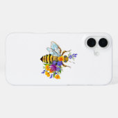 Bloem bij met wilde planten iPhone hoesje (Achterkant horizontaal)