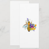 Bloem bij met wilde planten menu (Voorkant / Achterkant)