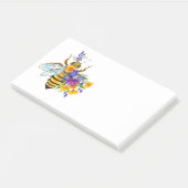 Bloem bij met wilde planten post-it® notes (Schuin)