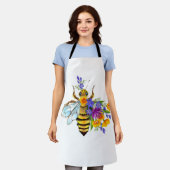 Bloem bij met wilde planten schort (Gedragen)