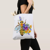 Bloem bij met wilde planten tote bag (Dichtbij)
