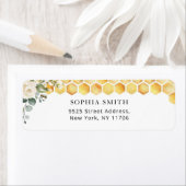 Bloem bij terugkeer adres label (Insitu)