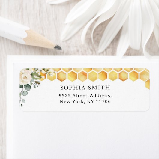 Bloem bijen Retouradres Label (Insitu)