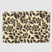 Bloem Bladeren Patroon-23756 Golfhanddoek (Horizontaal)