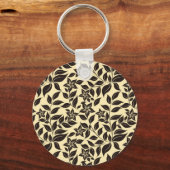 Bloem Bladeren Patroon-23756 Sleutelhanger (Voorkant)